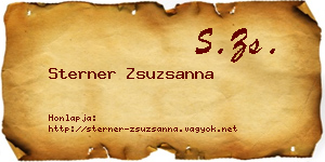 Sterner Zsuzsanna névjegykártya